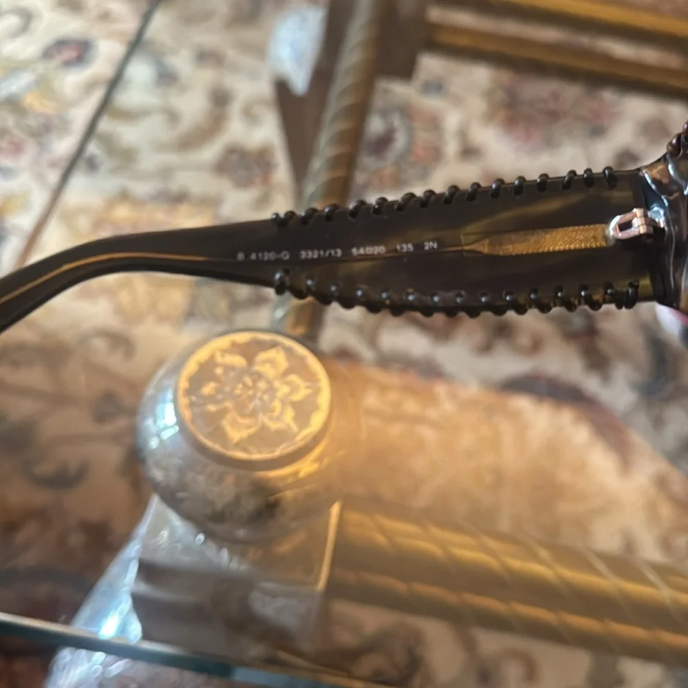 Sunglasses Burberry Elegant Brown Beaded Sunglasses made in Italy